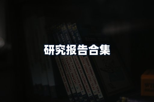 研究报告合集